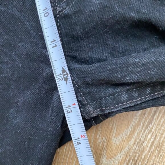 LEVI`S 505 Jeans 40"x31" Men's Regular Fit Straight Leg Black Denim - Picture 7 of 12